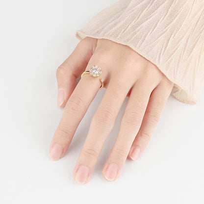 luck turns Tiktok rotary net red opening ring can turn the ring