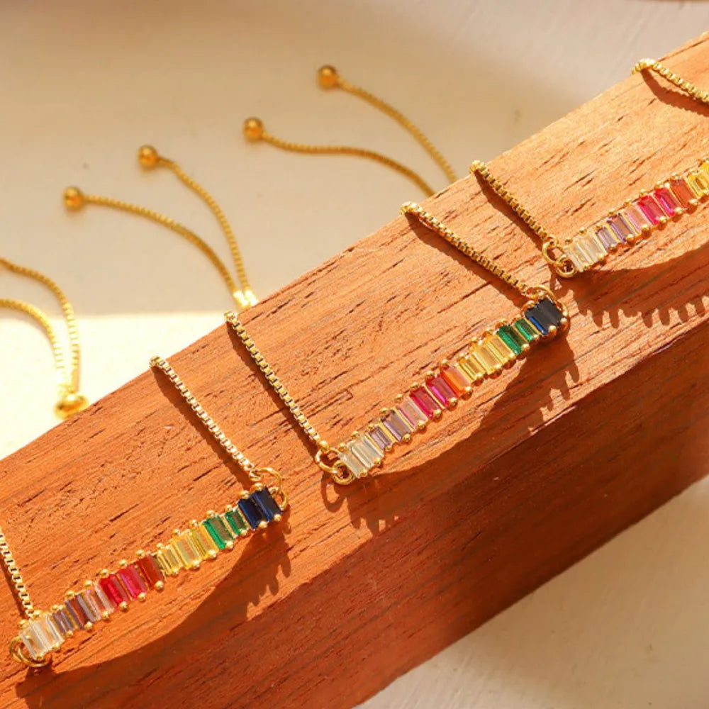 Zirconium titanium steel bracelet, colored vintage, minimalist